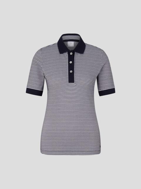 BOGNER Wendy Polo shirt in Navy blue/Off-white
