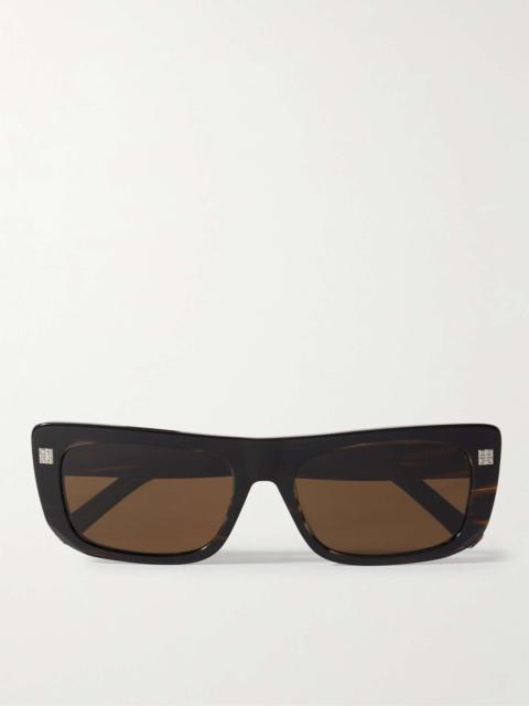 GV Day Square-Frame Marbled Acetate Sunglasses