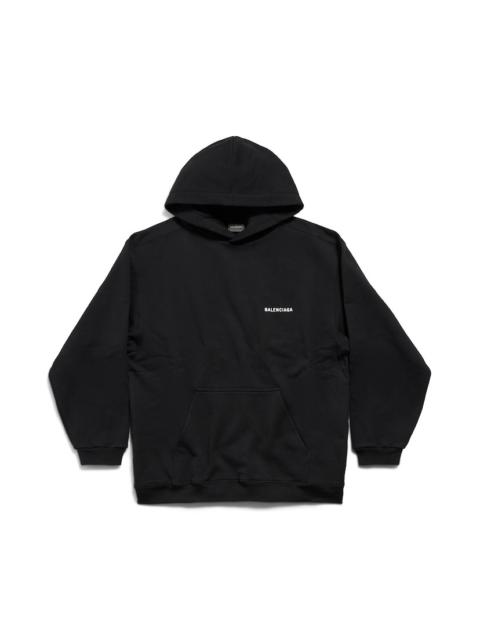 BALENCIAGA Balenciaga Back Hoodie Regular Fit in Black