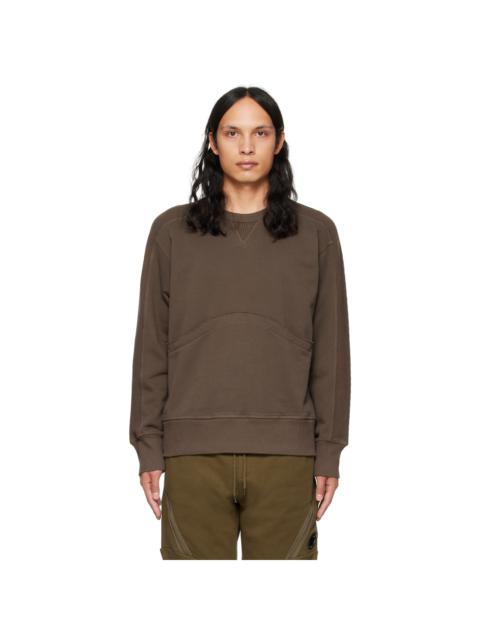 NICHOLAS DALEY Brown Distressed Sweatshirt