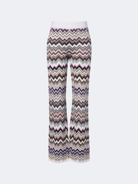 Missoni Zigzag knitted wide-leg pants