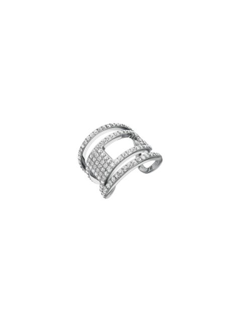 Diesel STAINLESS STEEL GLITZ D BAND RING