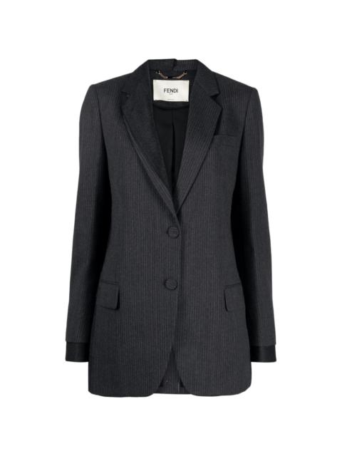 FENDI pinstripe wool blazer
