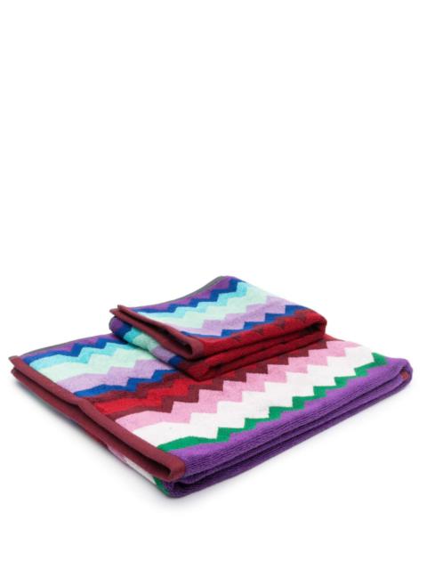 Missoni zig zag-patterned bath towel