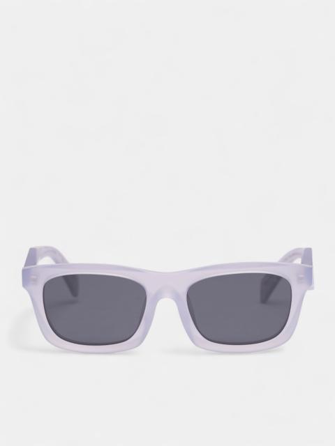 Prada Gray Translucent C06SF Rectangular Sunglasses