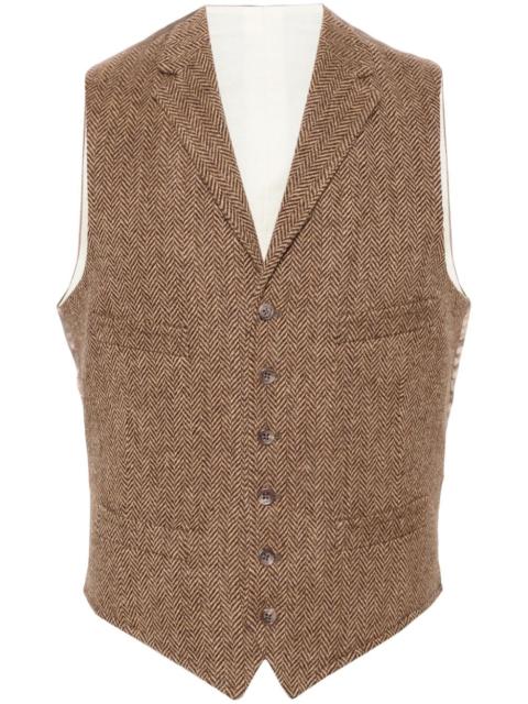 Polo Ralph Lauren herringbone-pattern wool waistcoat