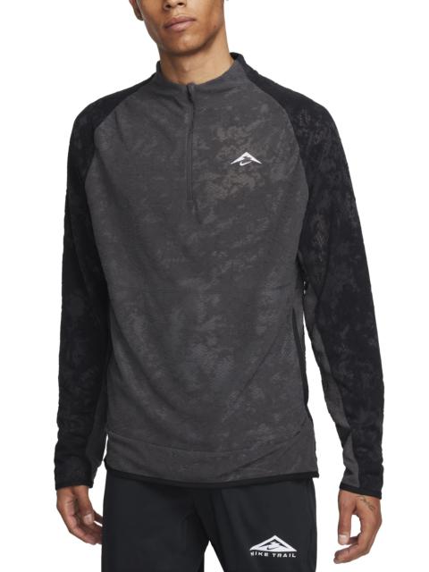 Dri-FIT Half Zip Midlayer Trail Running Top in Anthracite/Black/White