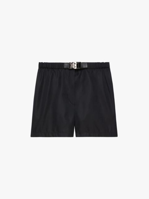 Givenchy SHORTS IN NYLON WITH 4G BUCKLE