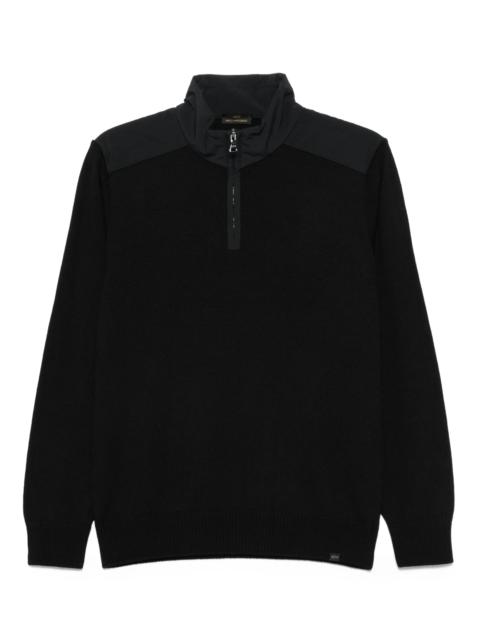 Paul & Shark Paul & Shark High-neck Wool Half-zip Sweater