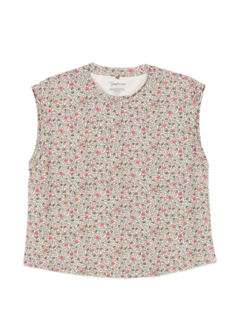 THE GREAT. floral-print tank top