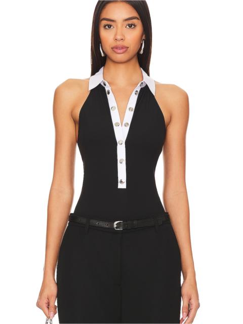 Fleur du Mal High Collar Bodysuit