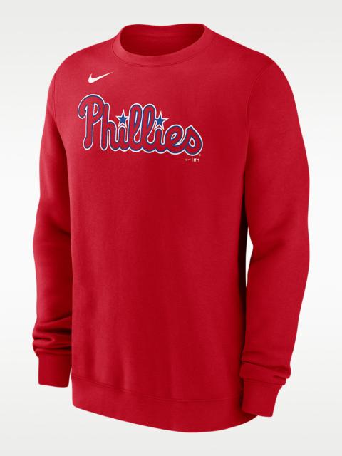 Nike Philadelphia Phillies Wordmark Men's Nike MLB Pullover Crew