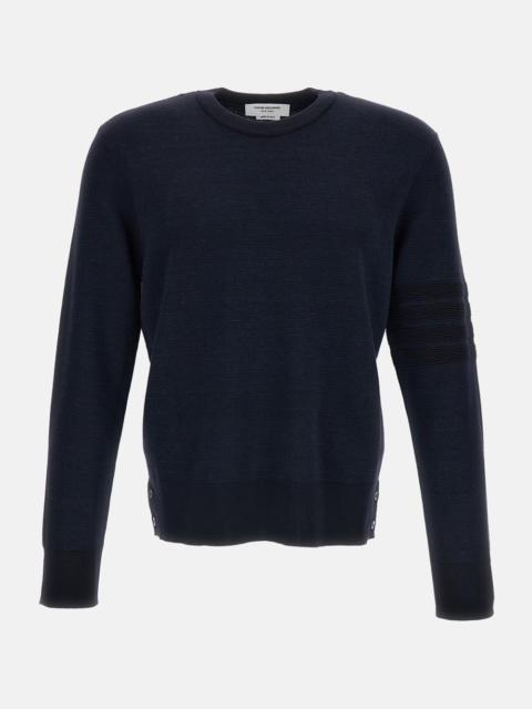 Thom Browne Ottoman Milano Stitch 4-Bar Bomber Knit