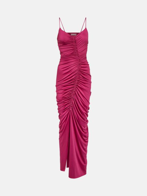 Victoria Beckham Ruched jersey maxi dress