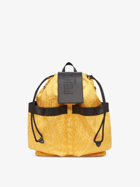 FENDI Yellow FF Vertigo fabric backpack
