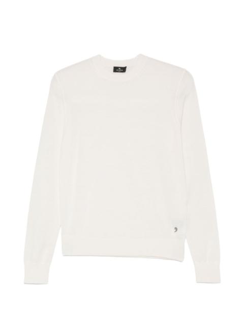 Etro logo-plaque crew-neck sweater