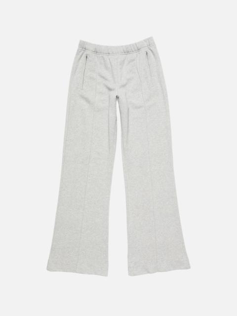 Acne Studios Fleece trousers with logo - Grey Melange
