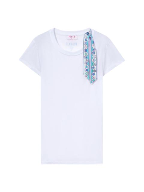 Iride-print cotton T-shirt