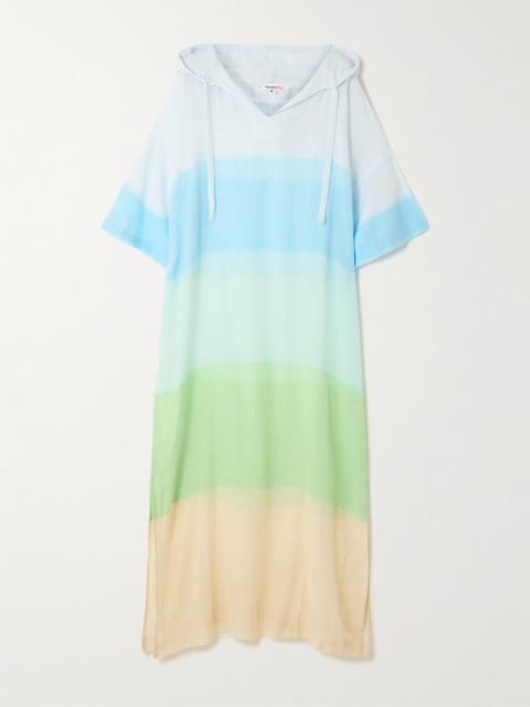 lemlem Beritu Hooded Striped Cotton-blend Dress