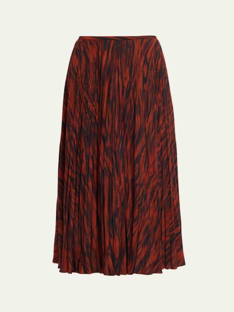 Proenza Schouler Runa Printed Twill Midi Skirt