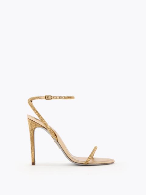 RENE CAOVILLA ELLABRITA CHAMPAGNE SANDAL 105