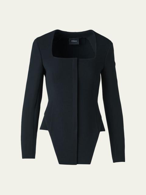 AKRIS Desiree Double-Face Trapezoid Jacket