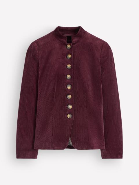 BODEN Hereford Military Cord Jacket-Dark Cherry