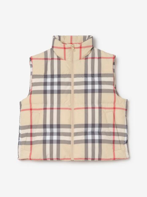Burberry Check Puffer Gilet
