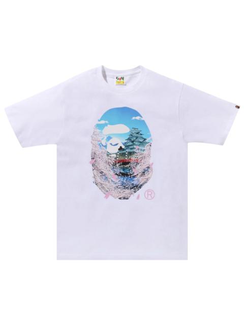 A BATHING APE® BAPE Sakura Photo Ape Head Tee 'White'