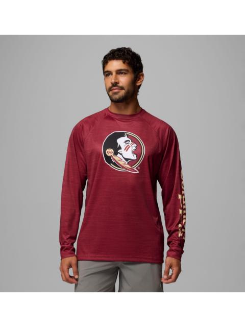 Columbia Men's Collegiate PFG Terminal Tackle Heather Long Sleeve Shirt - Florida State