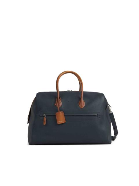 Santoni leather travel bag