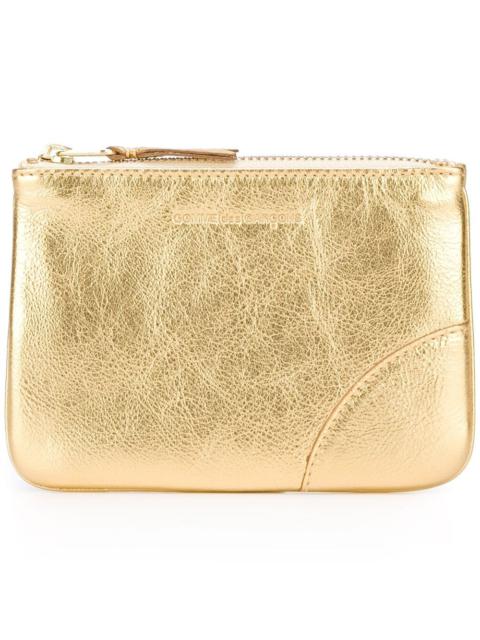 Gold And Silver Top Zipped Pouch