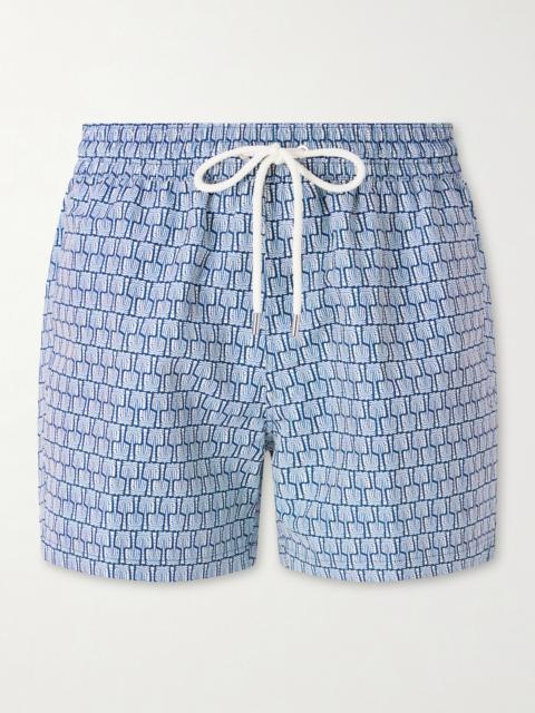 FRESCOBOL CARIOCA Rio Straight-Leg Mid-Length Printed Recycled Swim Shorts