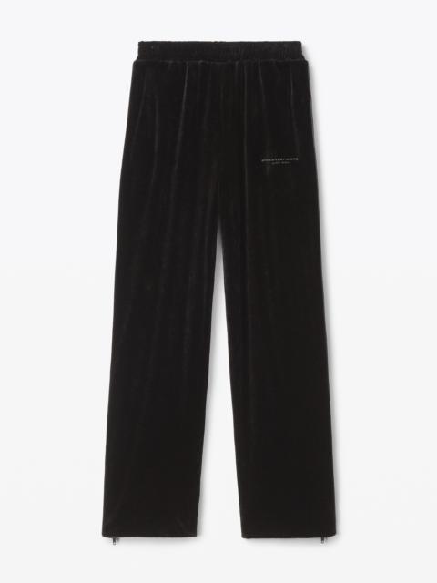 Alexander Wang TRACK PANT IN CRUSHED VELOUR