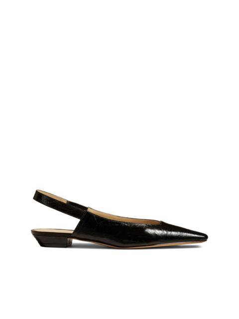 KHAITE The Colin leather slingback flats