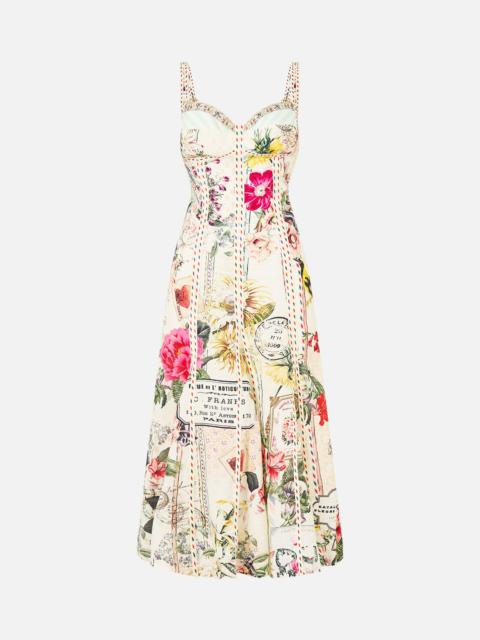 CAMILLA PANELLED MIDI DRESS LA BELLE BOTANIQUE