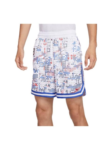 Nike Nike DNA Dri-FIT Basketball Shorts Asia Sizing 'White Multi-Color' FZ0686-100