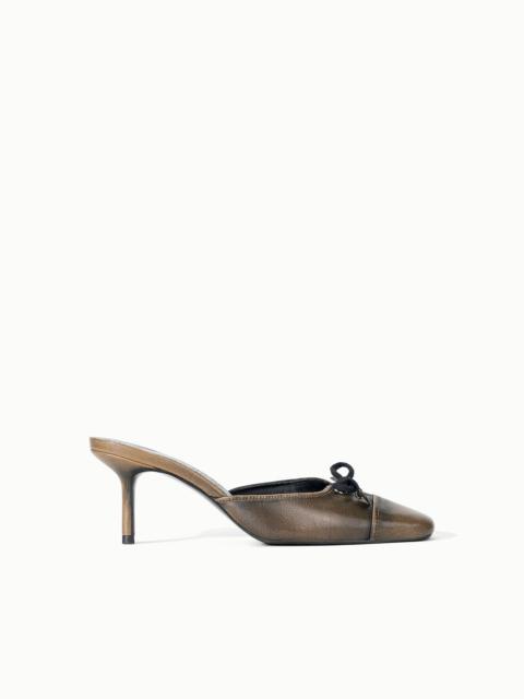 STAUD STAUD FAYE MULE BLACK DISTRESSED