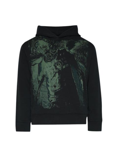 graphic-print hoodie