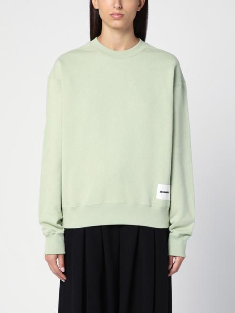 Apple green cotton crewneck sweatshirt