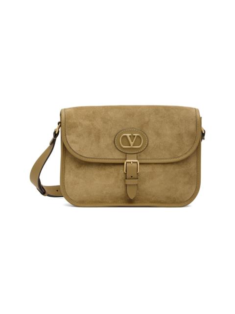 Valentino Beige Antibes Suede Bag