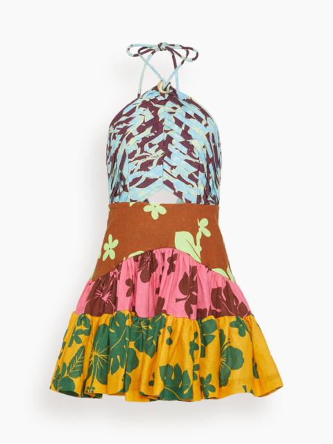 ALÉMAIS Poppy Spliced Mini Dress in Multi