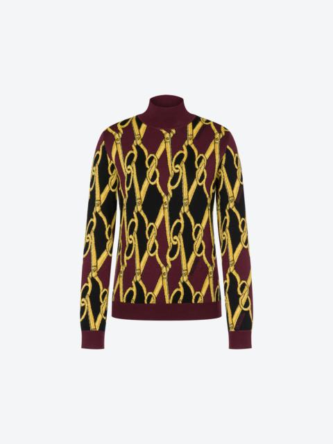 Moschino SEWING SCISSORS TURTLE-NECK SWEATER