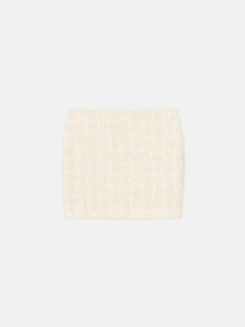 Nanushka Seersucker Tech Linen Mini Skirt