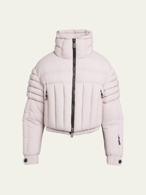 Moncler Grenoble Flims Cropped Puffer Bomber Jacket