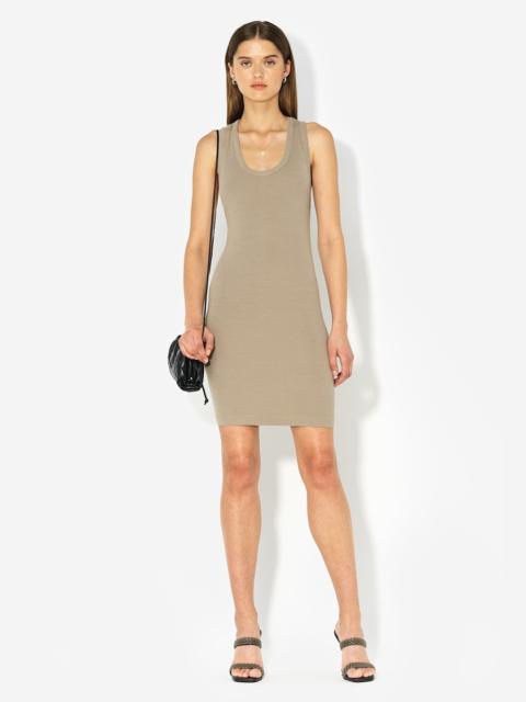 John Elliott GEMINI RIB RACERBACK DRESS