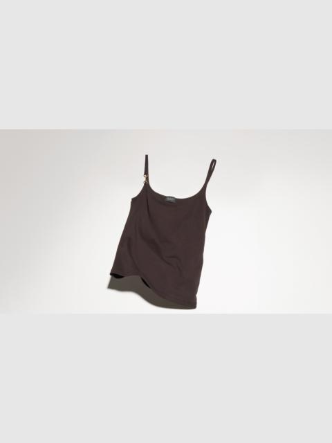 GUCCI Viscose crêpe jersey top with Horsebit
