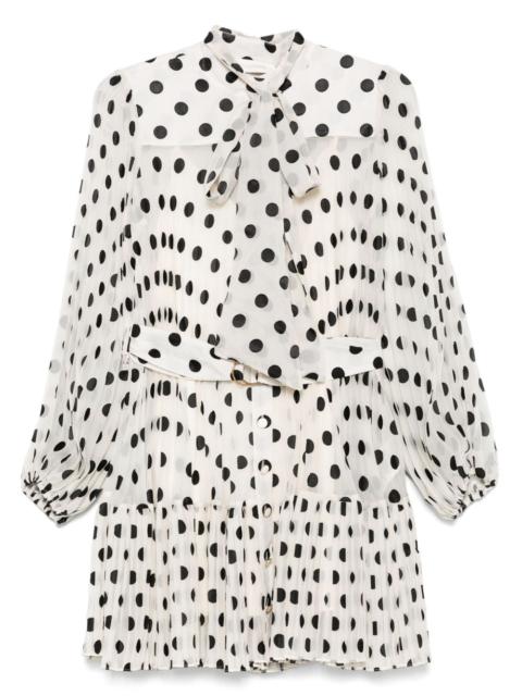 Zimmermann pussy bow mini dress