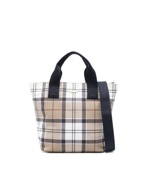 Barbour Maisy tartan tote bag