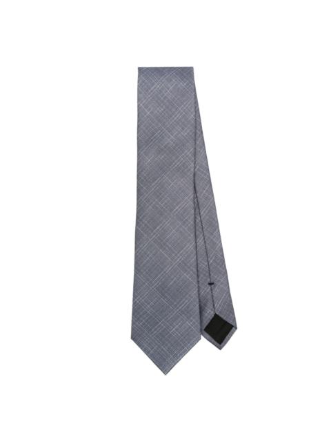 Brioni printed silk tie